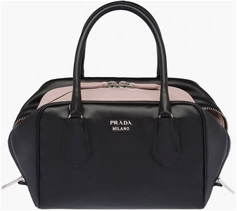 inside of Prada bag